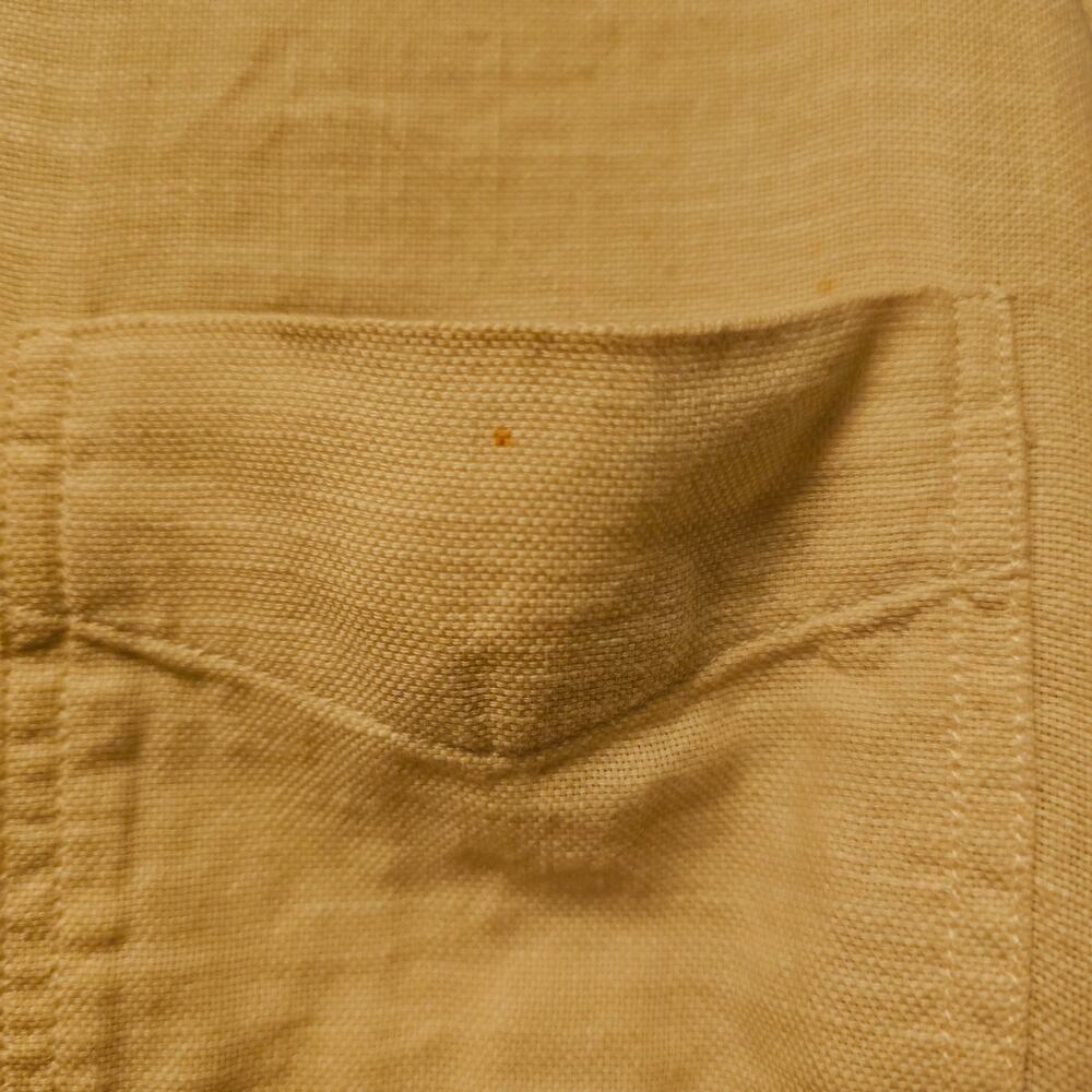 Rails Wyatt Cream Button Down Shirt Mens Xxl Stain - image 3